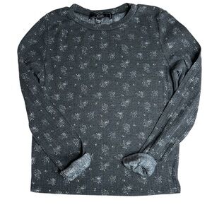 Vibe Sportwear Gray Long Sleeve Knit Top Size XS